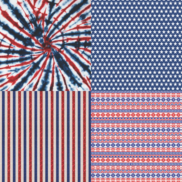 Red White Blue Pattern Vinyl, Printed Vinyl, Adhesive Vinyl, Heat Transfer  Vinyl, Pattern Heat Transfer, Printed HTV or ADHESIVE, Iron On 